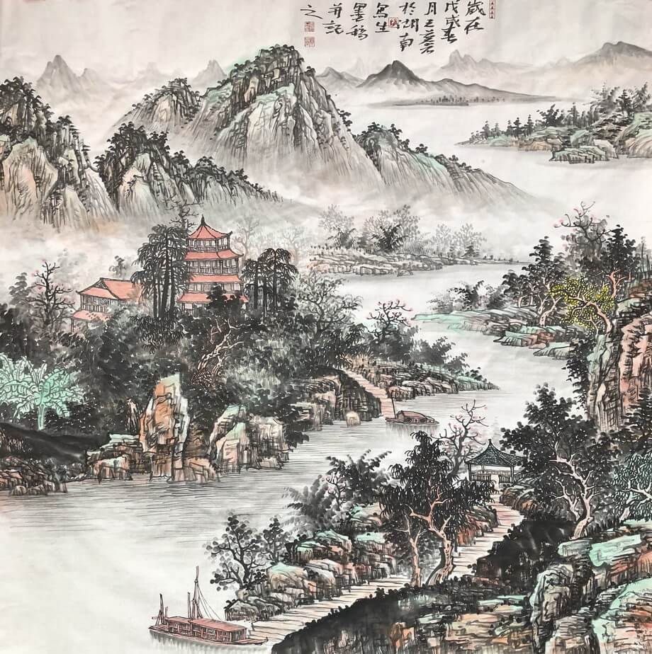 王慕石 中国画《湖南写生墨稿》作品欣赏 王慕石 中国画《湖南写生墨稿》作品欣赏