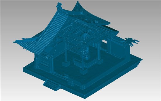 大雄宝殿3D模型效果图