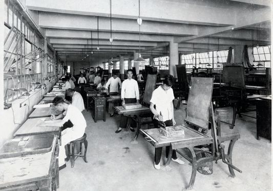 商务印书馆上个世纪30年代辉煌时期的全景。图片来源：上海中华印刷博物馆